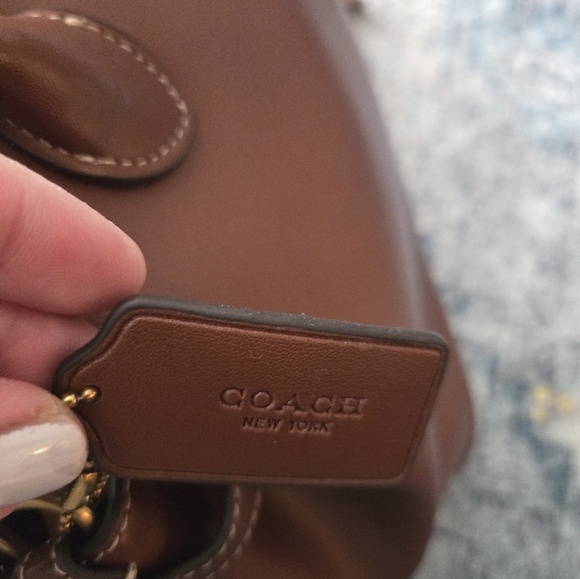 Coach Rich Brown Leather Satchel - Picture 2 of 6